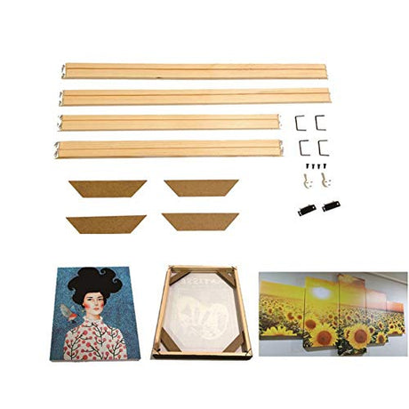 GAOHOU DIY 40 * 50cm Canvas Stretcher Bars Frames Wooden Strips Kits for Oil Painting Art GAOHOU