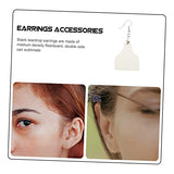 LALAFINA 24pcs Sublimation Earrings Teardrop Earrings Double Sided Earrings DIY Crafts Sublimation Blank Earrings DIY Earrings Supplies Unfinished LALAFINA