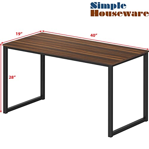 SHW Home Office 40-Inch Computer Desk, Walnut SHW