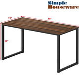 SHW Home Office 40-Inch Computer Desk, Walnut SHW