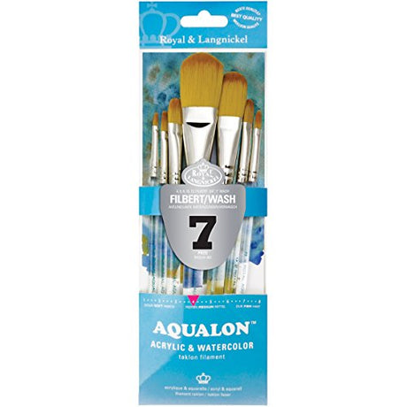 Aqualon 243921 Filbert Brush Set, 7/Pkg Aqualon