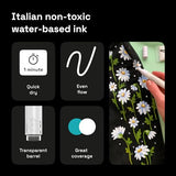 ARTISTRO Paint Pens for Rock Painting, Stone, Ceramic, Glass, Wood, Tire, Fabric, Metal, Canvas. Set of 12 Markers for Acrylic Painting, Water-based, ARTISTRO