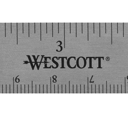 Westcott Stainless Steel Office Ruler with Non Slip Cork Base, 6-Inch (10414) - WoodArtSupply