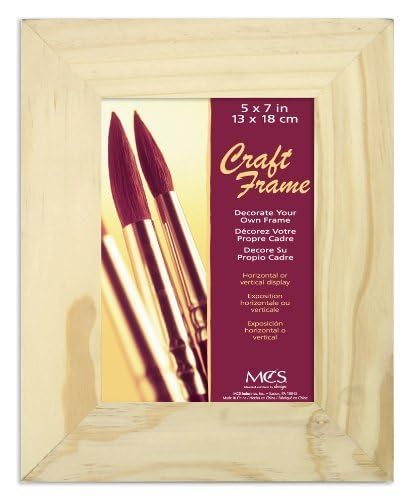 MCS 5x7 Inch Unfinished Pine Craft Frame (58100)