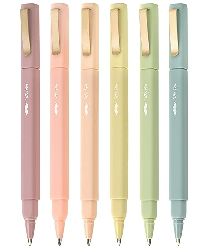 Mr. Pen- Aesthetic Pens, 6 Pack, Black Ink, Fast Dry, No Smear Bible Pens No Bleed Through, Fine Point Pen, Ballpoint Pens Ballpoint, Fine Tip Pens Mr. Pen