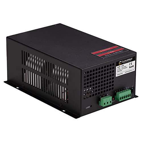 Cloudray 100 Watt Laser Power Supply 110V for 80-100W Laser Tube Laser Engraver Cutter M100(MYJG100 Upgrade) Cloudray