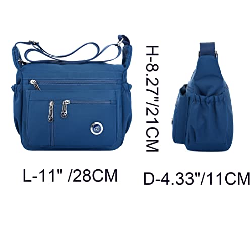 Fabuxry Purses and Shoulder Handbags for Women Crossbody Bag Messenger Bags (Navy) Fabuxry
