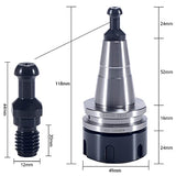 5PCS ISO30 ER32-45L Balance Collet Chuck G2.5 30000RPM CNC Tool Holder + 5PCS ISO30 Tool Holder Clamp Fork Claw for CNC Engraving Machine & Milling HOZLY