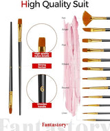 Fantastory Acrylic Paint Set, 24 Classic Colors(2oz/60ml), Professional Craft Paint, Art Supplies Kit for Adults & Kids, Halloween Pumpkin Fantastory