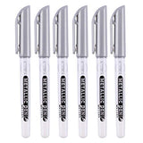 6Pc Gold Silver Epoxy Resin Drawing Pen Gold Leafing Point Pen Marker Acrylic Paint Highlights Metallic Permanent Marker Silicone Molds epoxy resin W-LOVE