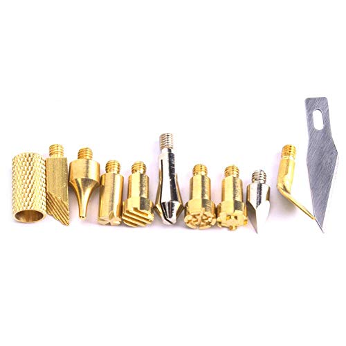 57pcs Wood Burning Pen Tip Wood Burning Tools Tips Set and Stencils (57pcs) Hilitand