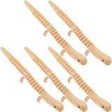 Toddmomy 5pcs Wooden Lizard,Unfinished Wooden Wiggly Lizard Jointed Flexible Wooden Lizard for Arts and Crafts Halloween Party Decoration Toddmomy