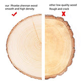 KINGCRAFT 4 Pack Large Natural Wood Slices Round Rustic Slabs Unfinished Wood Sanded 8"-10" for Wedding Centerpiece Table Birthday Party Baby Shower Kingcraft