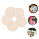 BESPORTBLE 5pcs Wooden Blank Hanging Tag Christmas Wood Sign Wood Sign Blank Unfinished Wood Cutout Blank Wooden BESPORTBLE