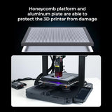 Creality Mini Honeycomb Laser Bed, All Metal Structure Aluminum Plate, Honeycomb Working Table for Better Heat Dissipation, Designed to Protect Your SainSmart