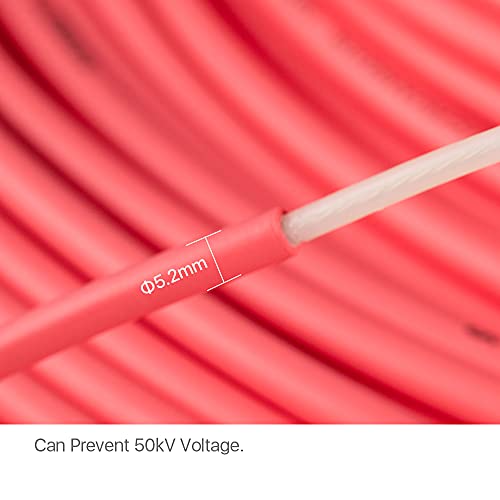 Cloudray 5Meter High Voltage Cable Flexible Silicone for CO2 Laser Power Supply and Laser Tube(5M 50KV) Cloudray