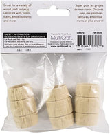 Multicraft Imports Mini Wood Barrel 35x25mm 3/Pkg- Multicraft Imports