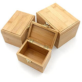 VOSAREA 1pc Box Wooden Storage Box Makeup Organizers Drawer Jewelry Organizer Unfinished Jewelry Cube Kids Jewelry Organizer Diy Trinket Keepsake VOSAREA