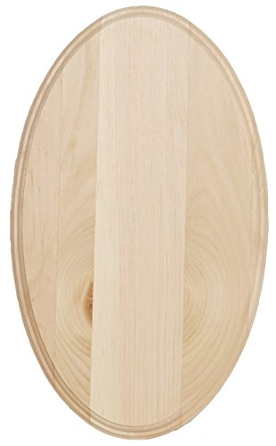 Walnut Hollow Pine Oval Plaque, 12 by 20 by .63-Inch - WoodArtSupply