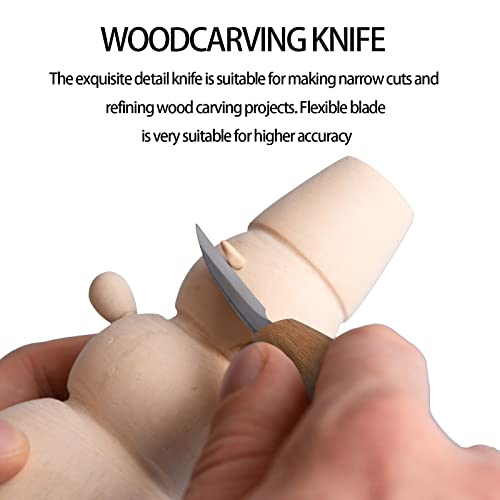 JULAR Wood Carving Detail Knife, Chip Carving Knife for Beginners Hobbies Whittling Tool for Men, Women, Adults, and Kids JULAR