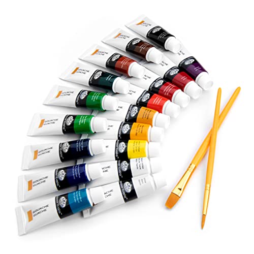 Royal & Langnickel Gouache Paint, 18-Piece - WoodArtSupply