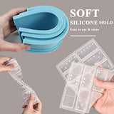 Domino Box Silicone Mold and Domino Molds Set for Resin Casting, Domino Storage Box Resin Mold for DIY Epoxy Crafts Making Tool GDDP