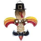 Fleur De Lis Cutout Unfinished Wood Derby Mardi Gras Door Hanger Wall Hanging MDF Shaped Canvas Style 1 (24") Diverse Woodworking
