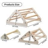 CooShou 3 Pack Chick Perch Chick Toys Chick Wooden Roosting Bar Chick Jungle Gym Perch Stand for Chicken Brooder, Coop Baby Chicks CooShou