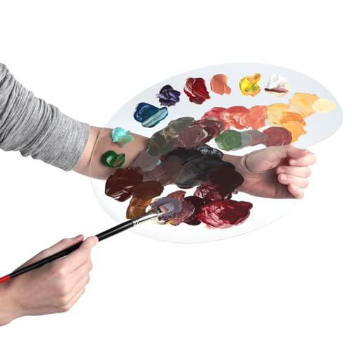 Bob Ross Master Paint Set Artist Bundle 6 Items with Travel Easel, Pre Stretched Painting Canvas, 8oz Natural Brush Cleaner, Clear Acrylic Palette, Jerry's Artarama