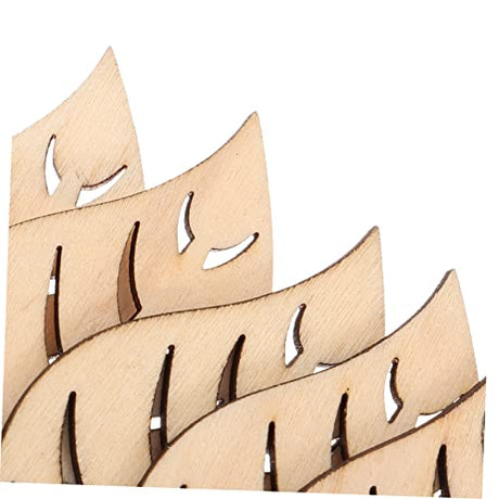 NOLITOY 10pcs Leaf DIY Wood Toys Leaves Decor Leaves for Crafts Vintage Accessories Decoupage Paper for Crafts Woody Toy Wood Trim Woodsy Decor NOLITOY