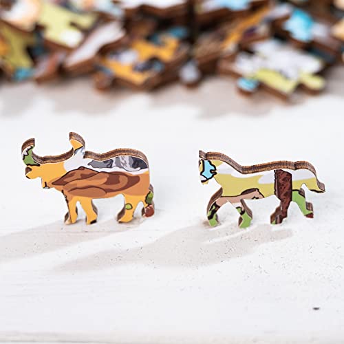 Terra Puzzles Asia Map Wooden Jigsaw Puzzle 152 Piece, 15x10 inches Terra Puzzles