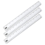 Mr. Pen- Ruler, Rulers 12 inch, Pack of 3, Clear Ruler, Plastic Ruler, Drafting Tools, Rulers for Kids, Measuring Tools, Ruler Set, Ruler inches and Mr. Pen