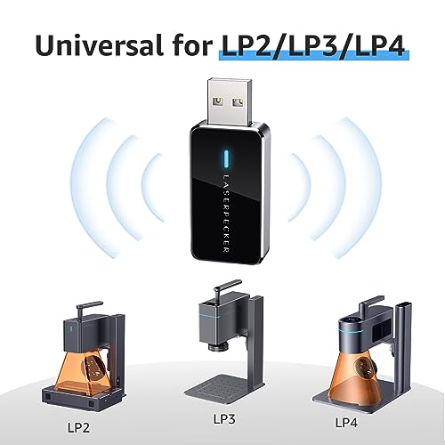 LaserPecker Laser Engraver Accessories, Bluetooth Dongle & Batch Engraving Button for LP2 & LP3 Engraving Machines - Effortlessly Engrave for PC LaserPecker
