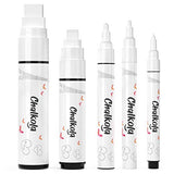 Chalkola 5 White and 5 Black Variety + 10 Metallic 6mm Markers Bundle Chalkola