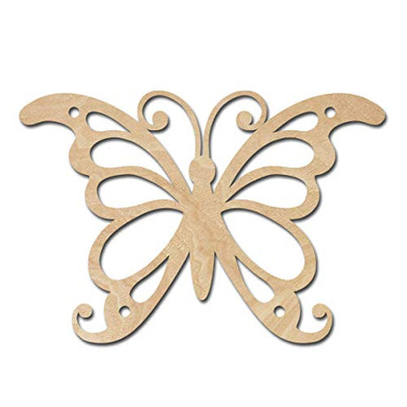 Butterfly Wooden Cutouts for crafts, Laser Cut Wood Shapes 5mm thick Baltic Birch Wood, Multiple Sizes Available Elliefont Styles