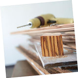 CORHAD 24pcs Ring Wood Stabilized Wood Ring Blanks Wood Blanks for Crafts Ring Making Supplies Wooden Craft Cubes Ring Making Materials Natural CORHAD