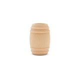 Wooden Pickle Barrel 1-5/8 Inch, Pack of 10, Small Unfinished Cargo Drums, Perfect for Miniatures, Scale Models, Mini Train Making or Woodworking Woodpeckers