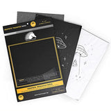 MyArtscape Graphite Transfer Paper - 9" x 13" - 25 Sheets - Waxed Carbon Paper for Tracing (Black) MyArtscape