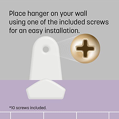 [10 pack] Impresa Mat Hangers for Cricut Cutting Mats to Organizes - Easy To Install Standard Grip Cutting Mat Hangars - Durable Impresa Holder for IMPRESA