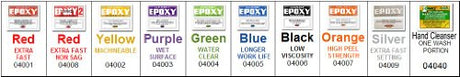 Double Bubble- Red Extra Fast Set Epoxy | 10 Pack Hardman Double Bubble