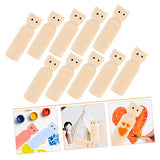 Abaodam 10pcs Painted Wooden Doll Unfinished Wood Craft Dolls Wooden Peg Figures Wooden Family Dolls Peg Dolls Unfinished Wooden Peg Doll Unfinished Abaodam