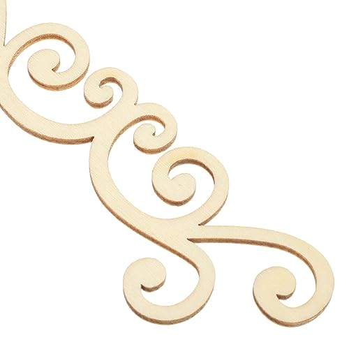 Yardwe Decorative Wood Chips 16pcs Wooden Leaves Cutout Unfinished Wood Leaf Slices Hollow Out Blank Chips DIY Crafts Pieces Art Embellishment for Yardwe