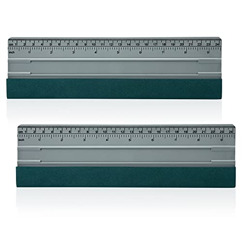 Gomake Vinyl Wrap Squeegee for Vinyl with Ruler and Micro-Fiber Felt Edge Vinyl Applicator Squeegee Sign-Making Graphic Wallpaper Film Installation Gomake