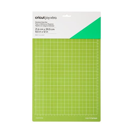 Cricut Standard Grip Machine Mat 8.5in x 12in, Reusable Cutting Mat for Crafts with Protective Film, Use with Cricut Cardstock, Iron On, Vinyl and Cricut