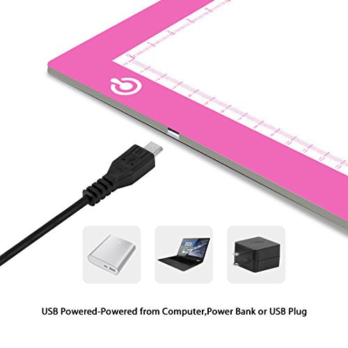 Light Pad Drawing A4 Tracing Light Table NXENTC LED Copy Board Ultra-Thin Display Pad Brightness Adjustable Stencil Artist Art Tracing Tatto Table NXENTC