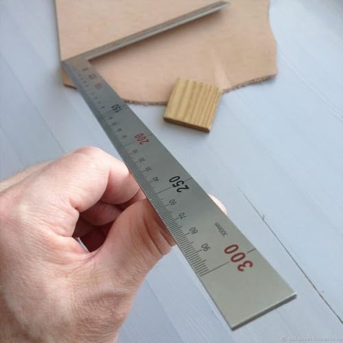 Utoolmart Right Angle Ruler, Framing Square Ruler, 150 x 300mm Stainless Steel, L Shape Ruler, Framing Ruler, Try Square Ruler Tools for Carpenter Utoolmart