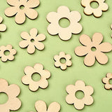 UR URLIFEHALL 100 Pcs Plum Bossom Wood Cutouts Ornaments Unfinished Laser Cut Flower Wooden Paint Crafts for Scrapbooking Crafts Homemade Gifts UR URLIFEHALL
