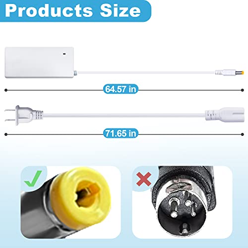 DC24V Charger Fits Power Cord Compatible with Cricut Maker 3 Cutting Machine 24VDC Power Replacement Cord Compatible with Cricut Maker 3 Power - WoodArtSupply