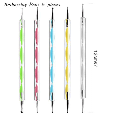 ASTARON 150 Sheets Black Carbon Copy Paper and Tracing Paper with 5 Pcs Embossing Styluses Tool Set, Carbon Transfer Paper for Tracing on Wood Fabric ASTARON