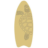 Surf Board Sea Turtle Design by Lines Cutout Unfinished Wood Summer Nautical Beach Door Hanger MDF Shape Canvas Style 1 Art 1 (24") Diverse Woodworking